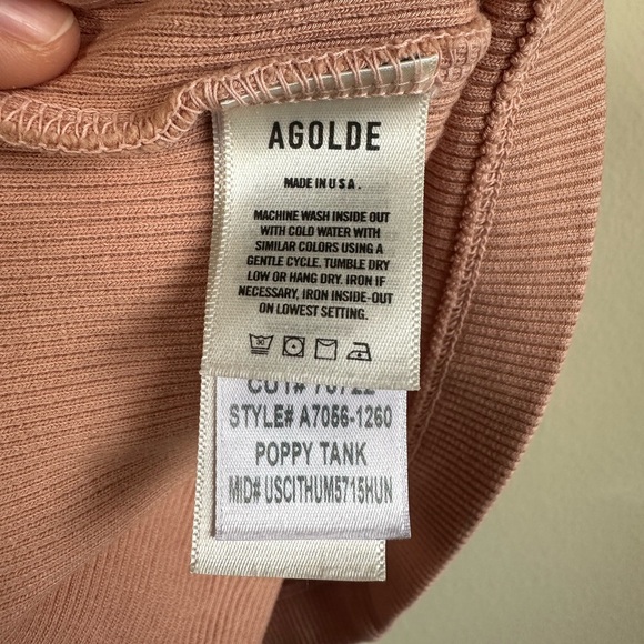Agolde Poppy Rib Tank - Picture 5 of 8